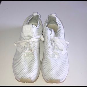 Adidas white torsion sneakers